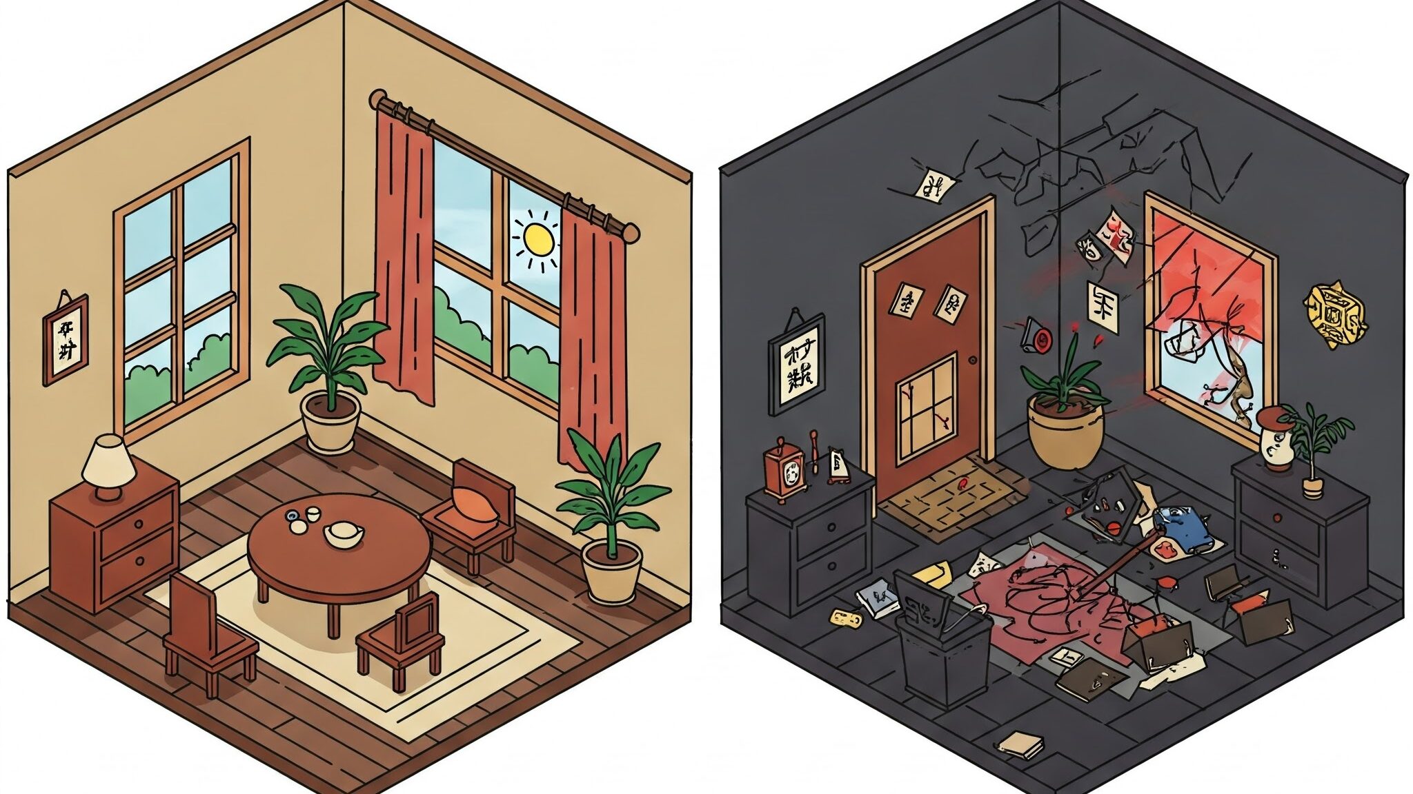 Good vs bad feng shui
