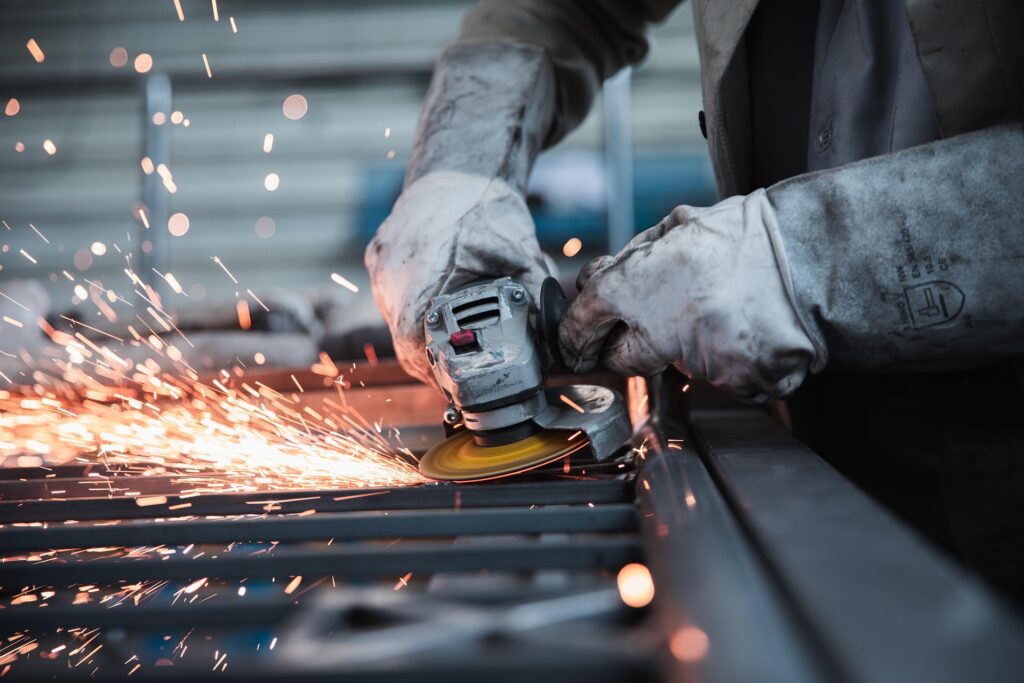 worker on materials