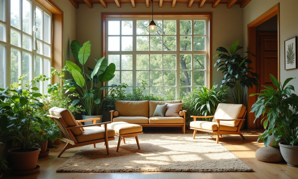 textile and plants in design