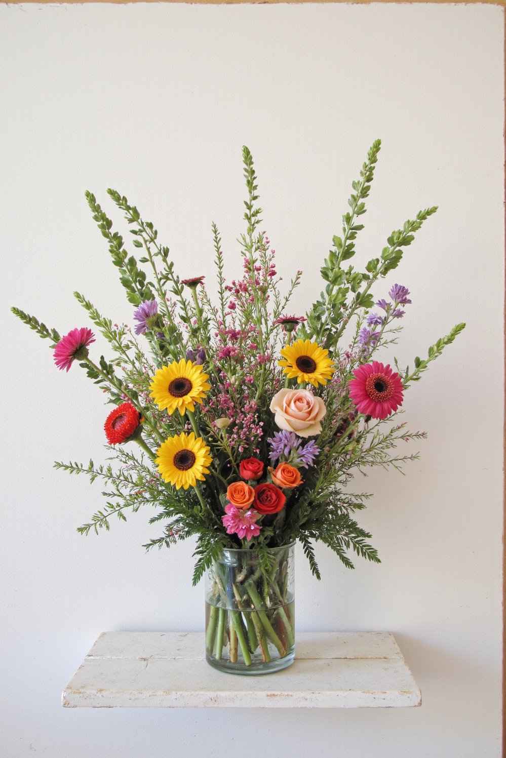 chaos gardening ideas - Minimalist Chaos Flower Garden: Vibrant Color Chaos - This minimalist chaos garden flower arrangement is all...