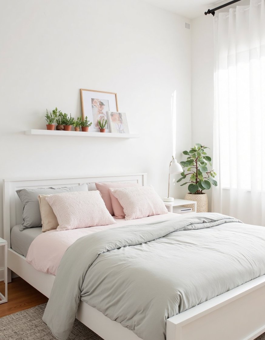 Cutecore room ideas - Pastel Haven: Cutecore Bedroom with Succulents - Cutecore bedroom ideas on a budget! I love...