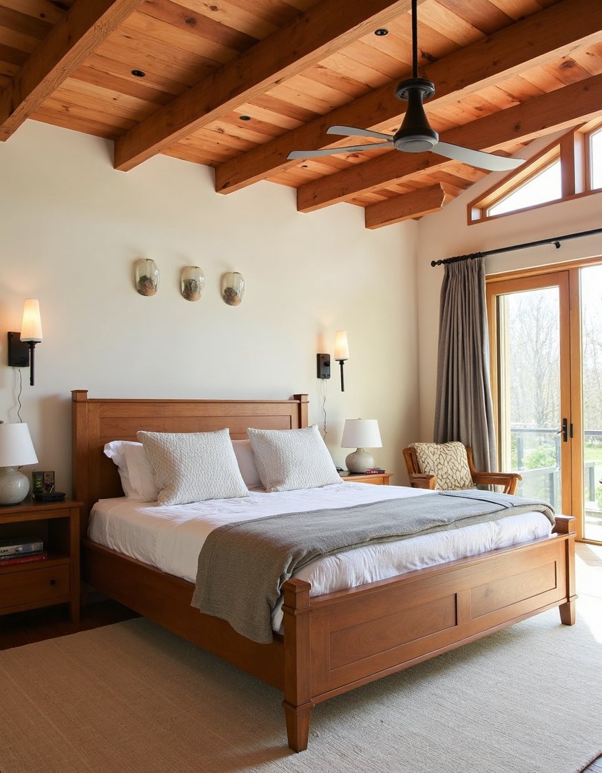 cherry bedroom ideas - Modern Farmhouse Cherry Bedroom: Rustic Charm & Clean Lines - Create a cherry bedroom that's both modern and...