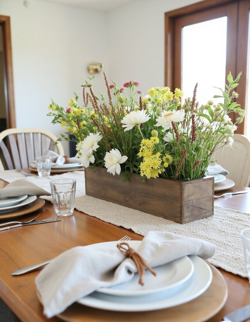 Dinner party tablescape - Modern Farmhouse Dinner Party Tablescape - Modern farmhouse table setting: Rustic charm meets contemporary...