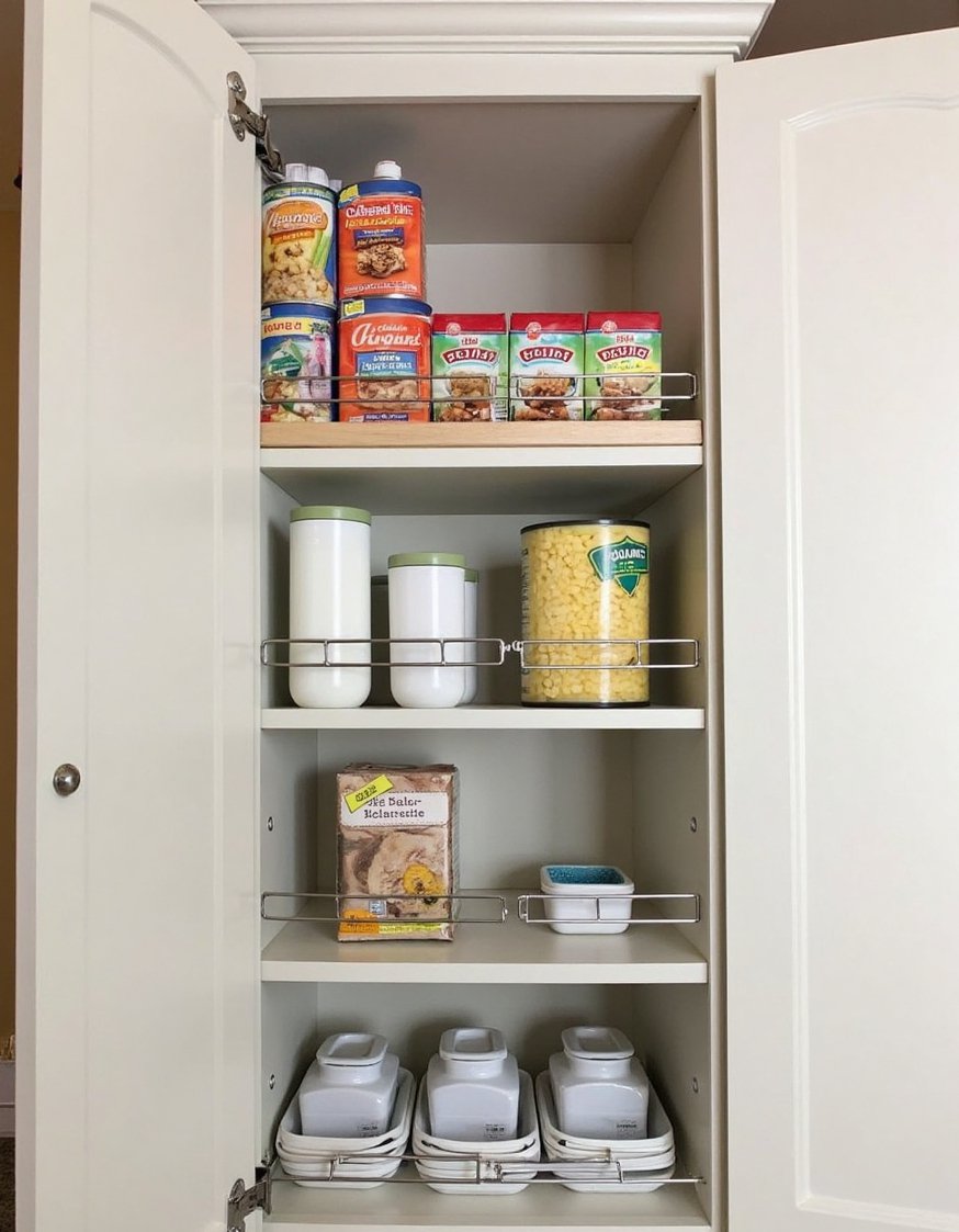 Kitchen cabinet organizers ideas - Efficient Pantry Organization with Adjustable Shelving - Maximize your pantry space with adjustable shelving and...