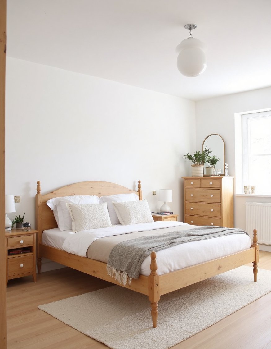 cherry bedroom ideas - Scandinavian Cherry Wood Bedroom: Clean & Simple - This Scandinavian cherry bedroom is bright and airy....