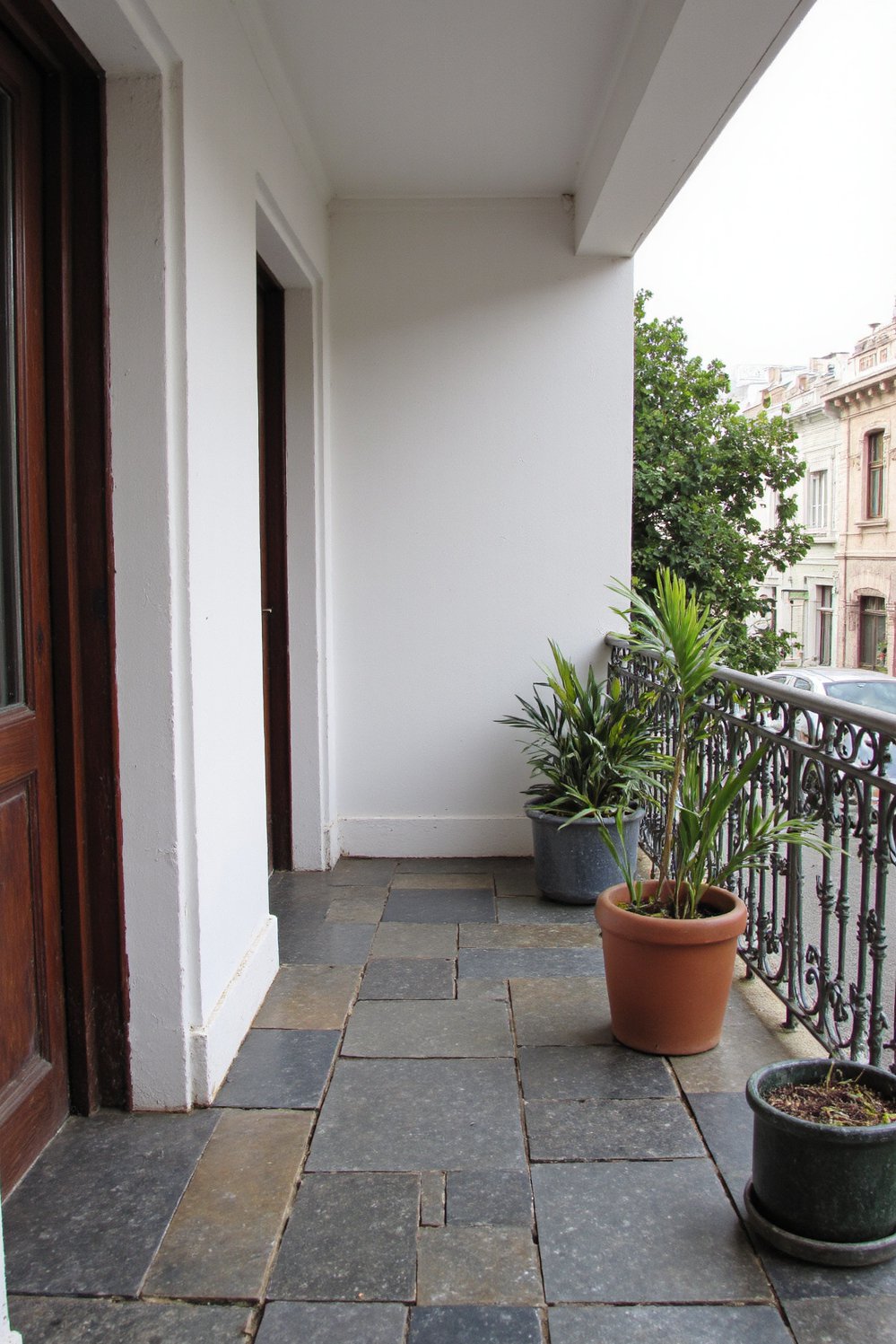 Balcony flooring ideas - Charming Patterned Slate: Small Balcony Flooring Ideas - Add charm to your small balcony with patterned...