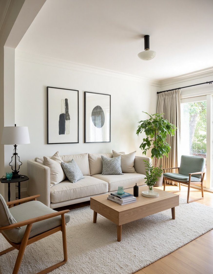 transitional living room ideas - Eco-Friendly Transitional Living Room Decor - Eco-friendly living room? This design shows how to...