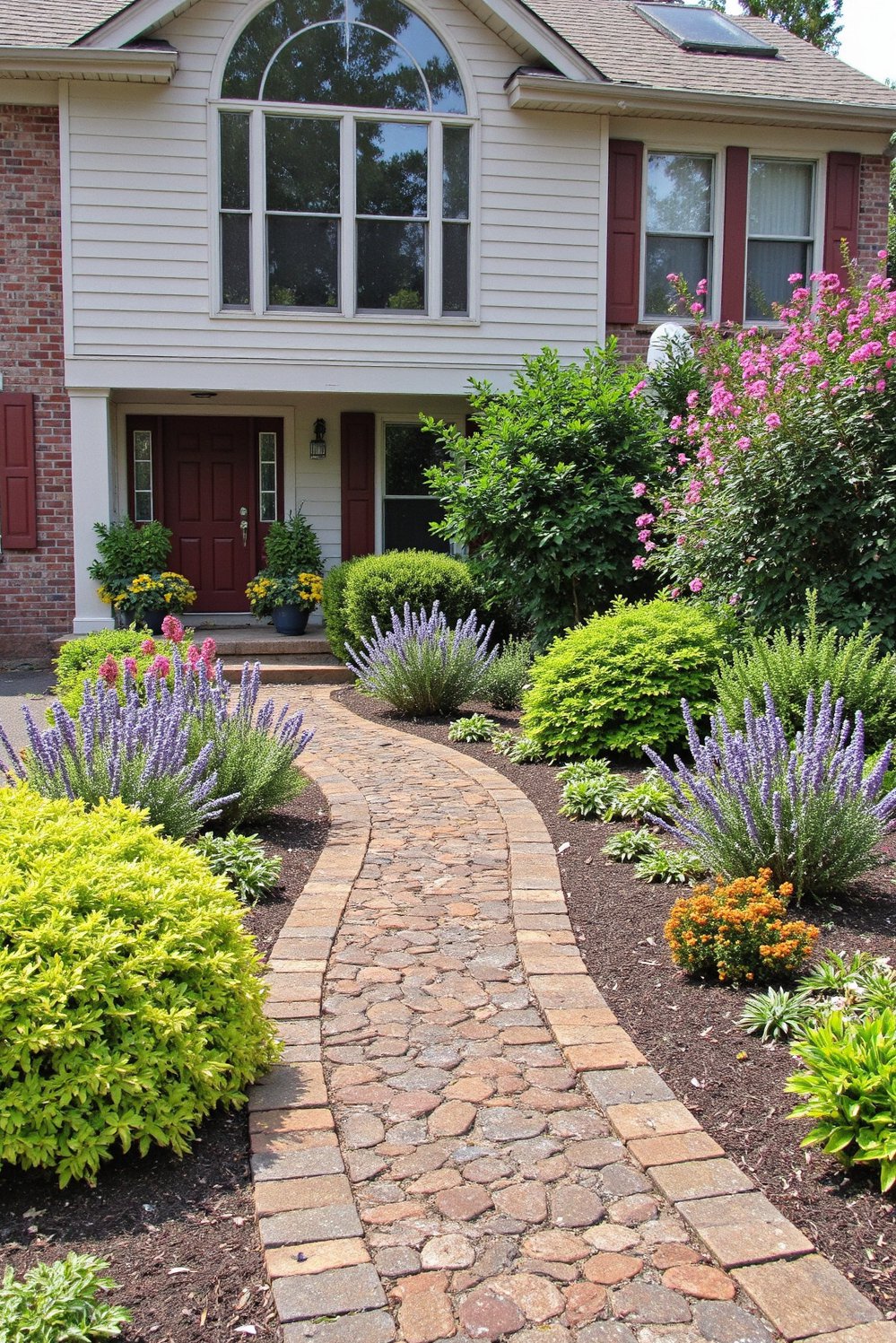 front entry landscaping - Vibrant Front Entry Landscaping: Colorful & Welcoming - Create a welcoming front entry with vibrant landscaping!...