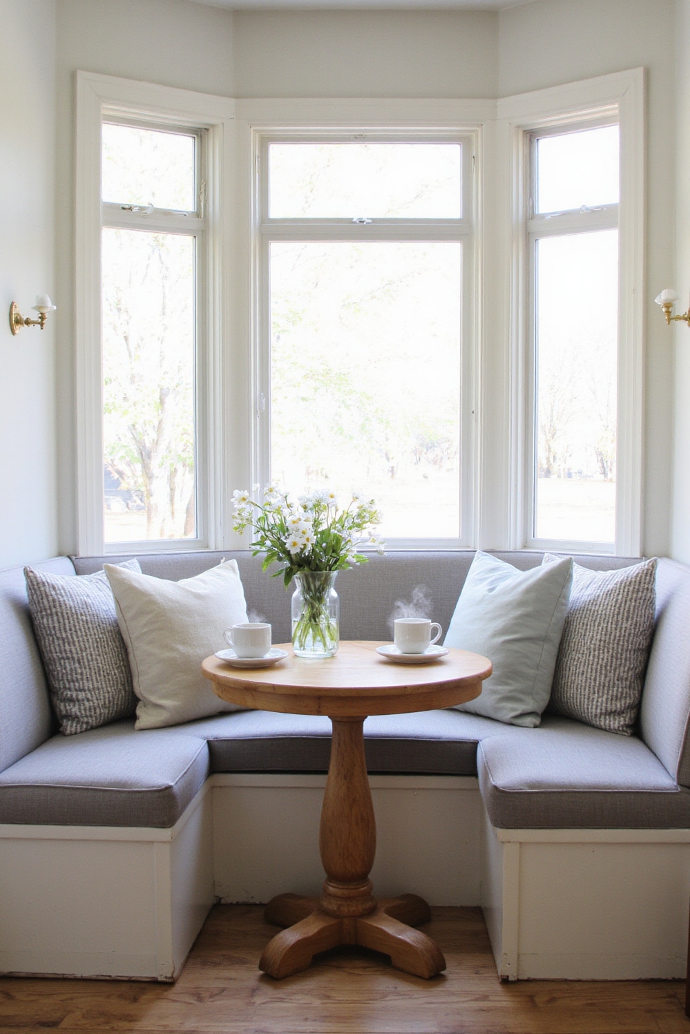Cozy room aesthetic - Inviting Breakfast Nooks: Cozy Aesthetic - Sunlight streams into this breakfast nook, instantly lifting...