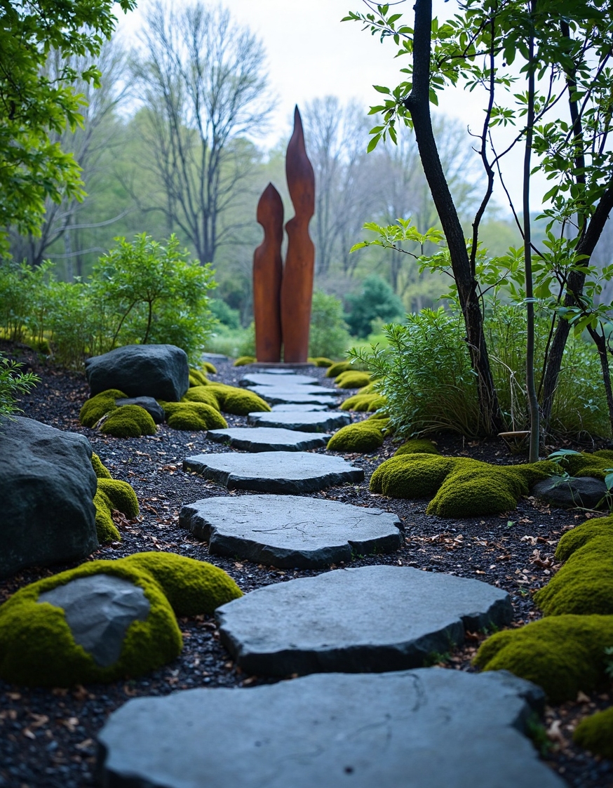 contemplation garden with focal point winding 2