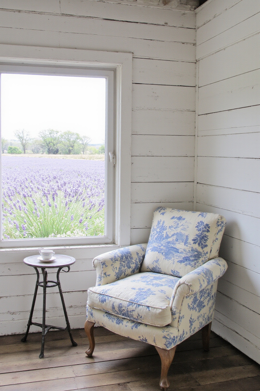 Cozy room aesthetic - Cozy French Countryside Nook Inspiration - Sunlight streams through the window, bathing a French...