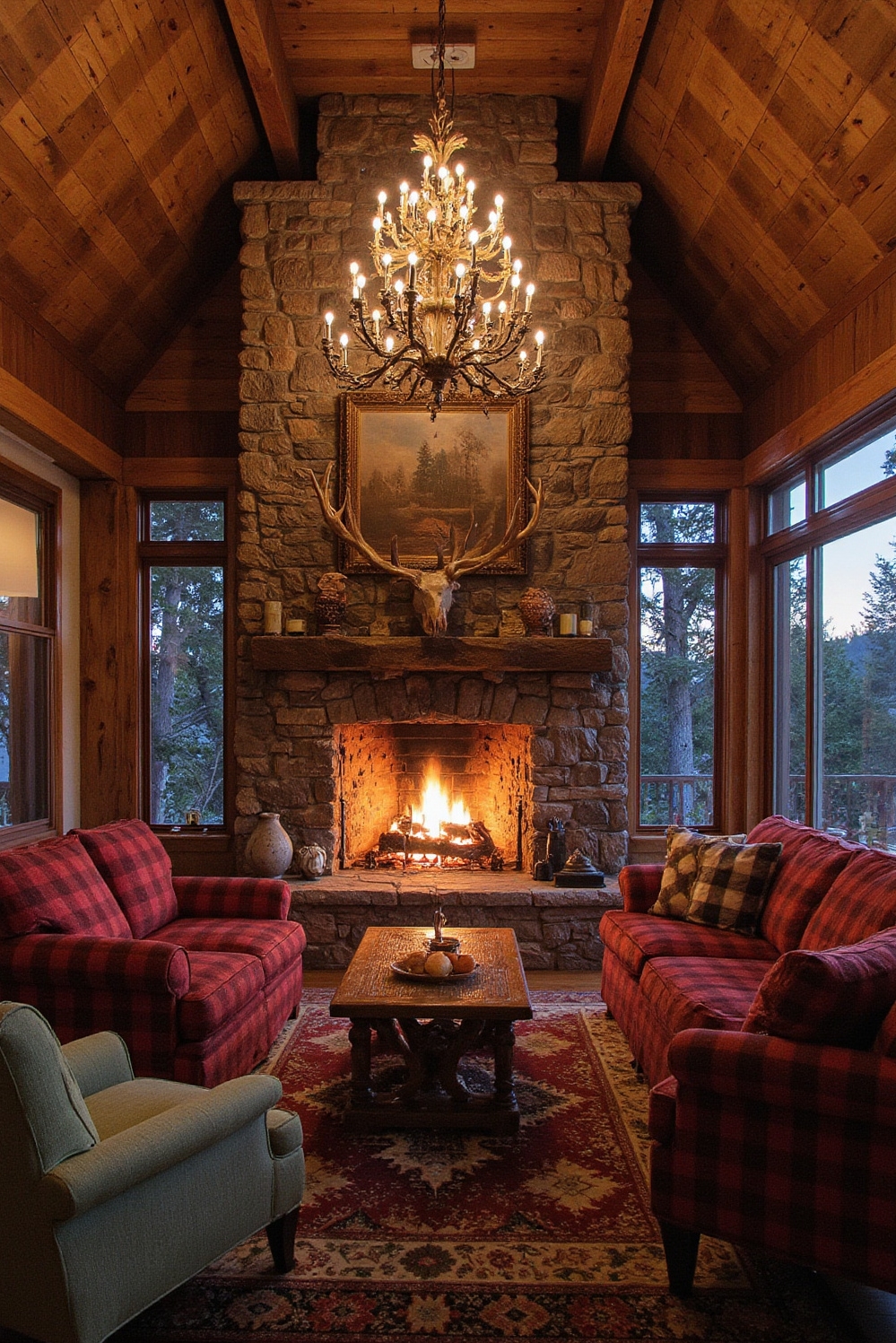 Living room colors ideas - Mountain Retreat Color Palette - ### Embracing Rustic Warmth The image showcases a...
