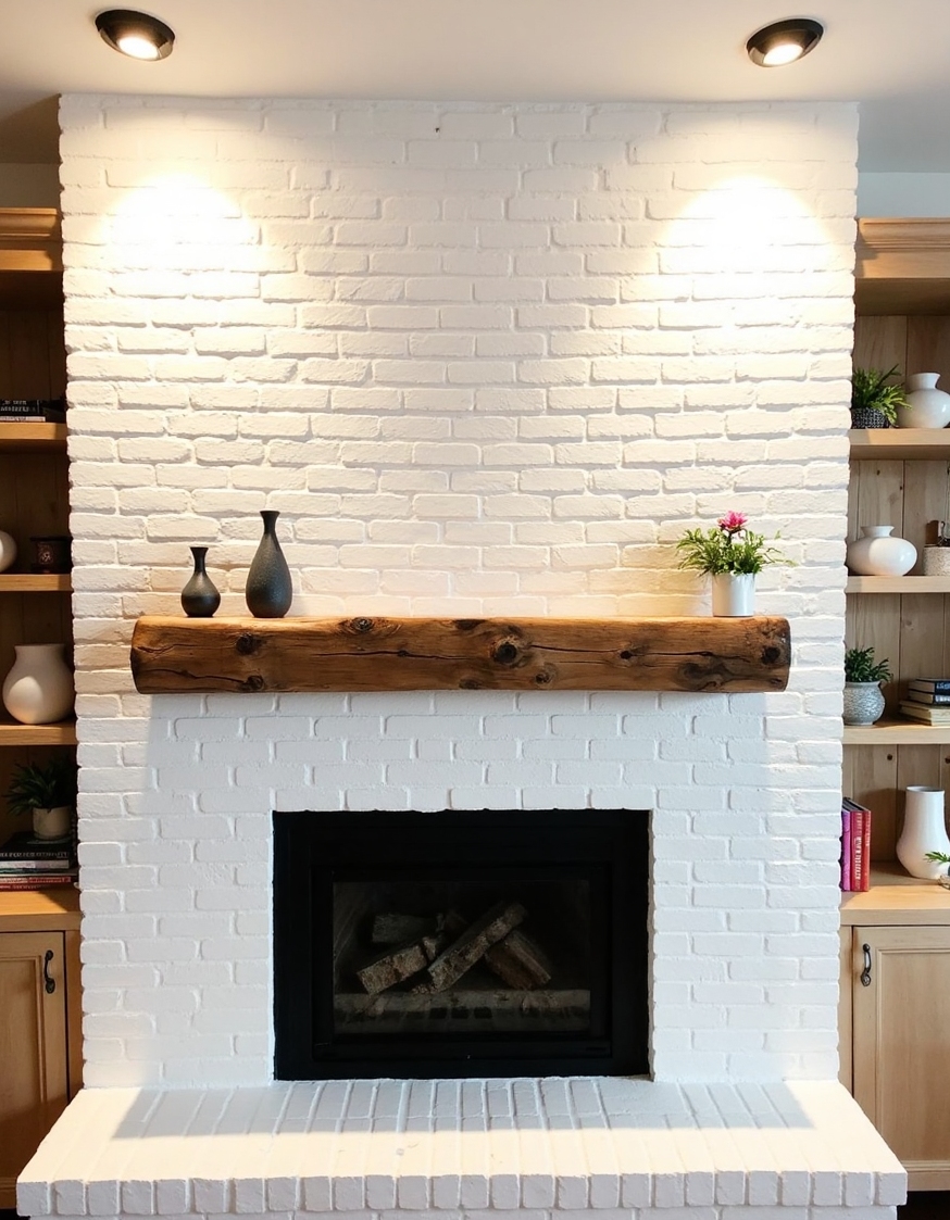farmhouse charming fireplace wall constructed from 5 5