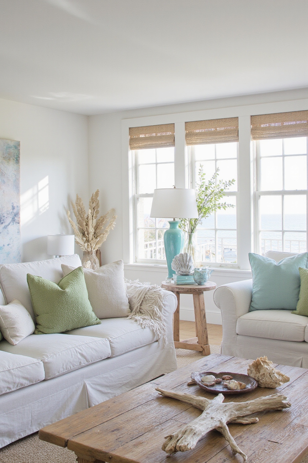 Living room colors ideas - Refreshing Coastal Living Colors - ### Coastal Calm: Color Palette Perfection Sunlight streams...
