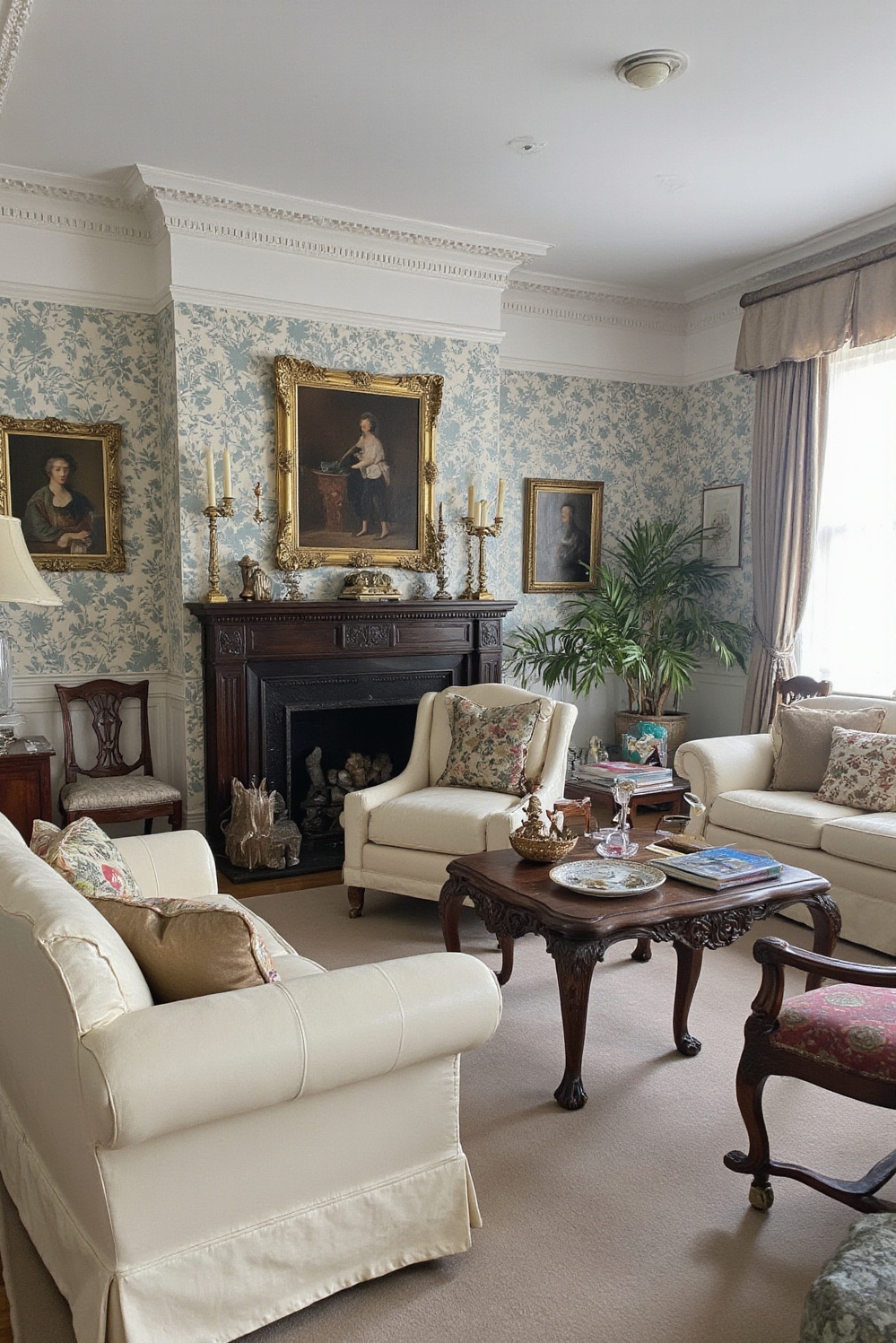 Living room colors ideas - Embrace Duck Egg Blue Elegance - ### An English Manor's Embrace Duck egg blue...