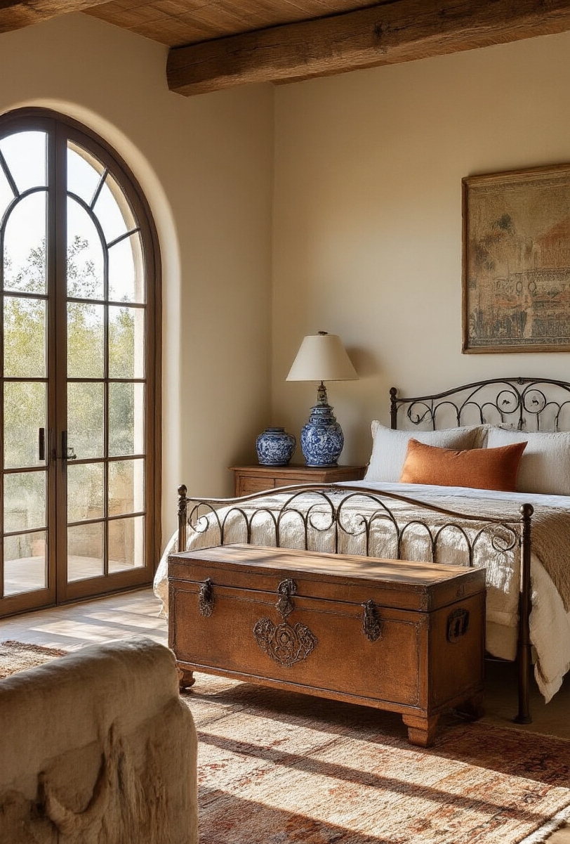 bedroom furniture sets - Sun-Kissed Rustic Bedroom Sets - Sunlight floods this charming bedroom, immediately drawing your...