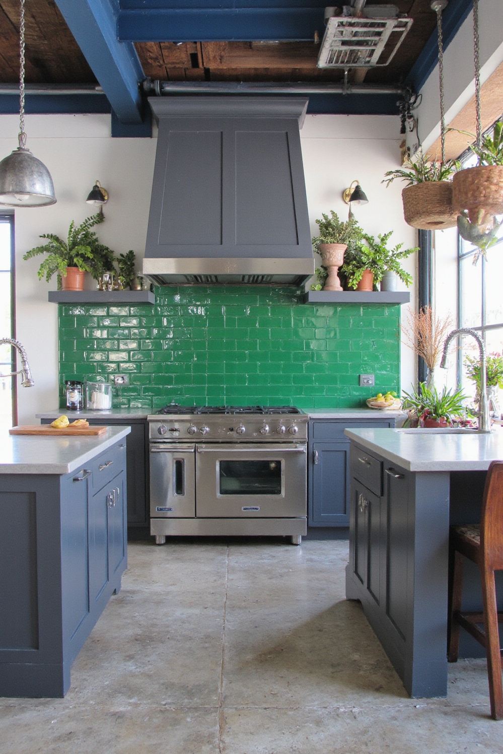Industrial kitchen design - Industrial Kitchens: A Vibrant Twist - You step into a contemporary industrial kitchen where...
