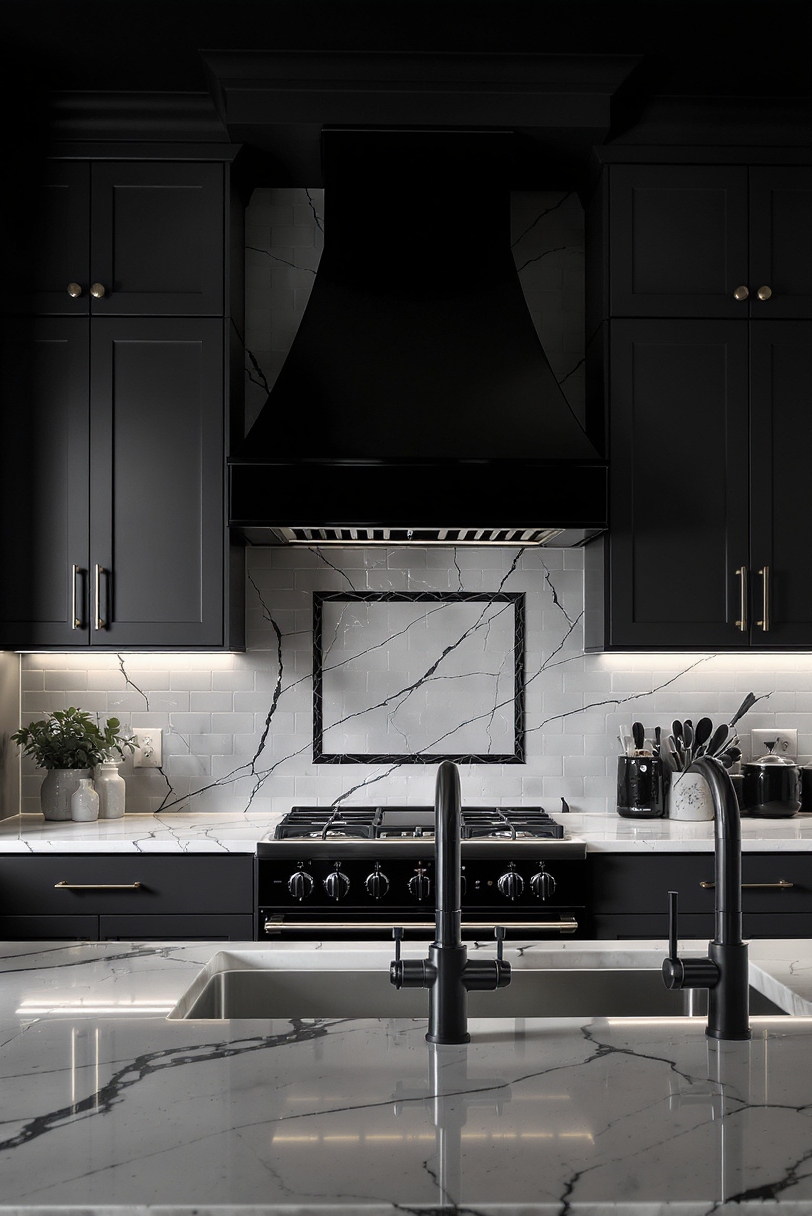 Taupe kitchen cabinets - Bold Taupe: Modern Kitchen Power - Dark taupe kitchen cabinets exude sophistication in this...