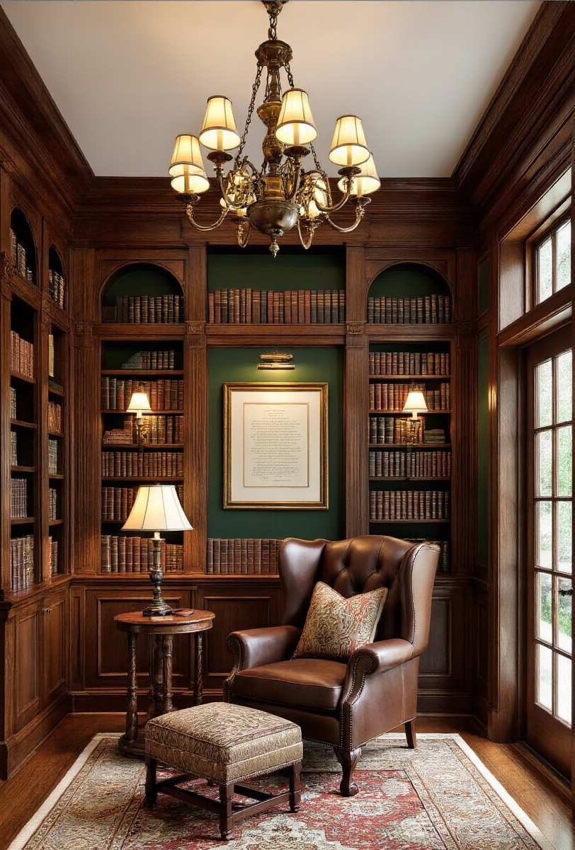 foyer decor ideas - Your Refined Literary Welcome - The foyer welcomes you with the warmth of...