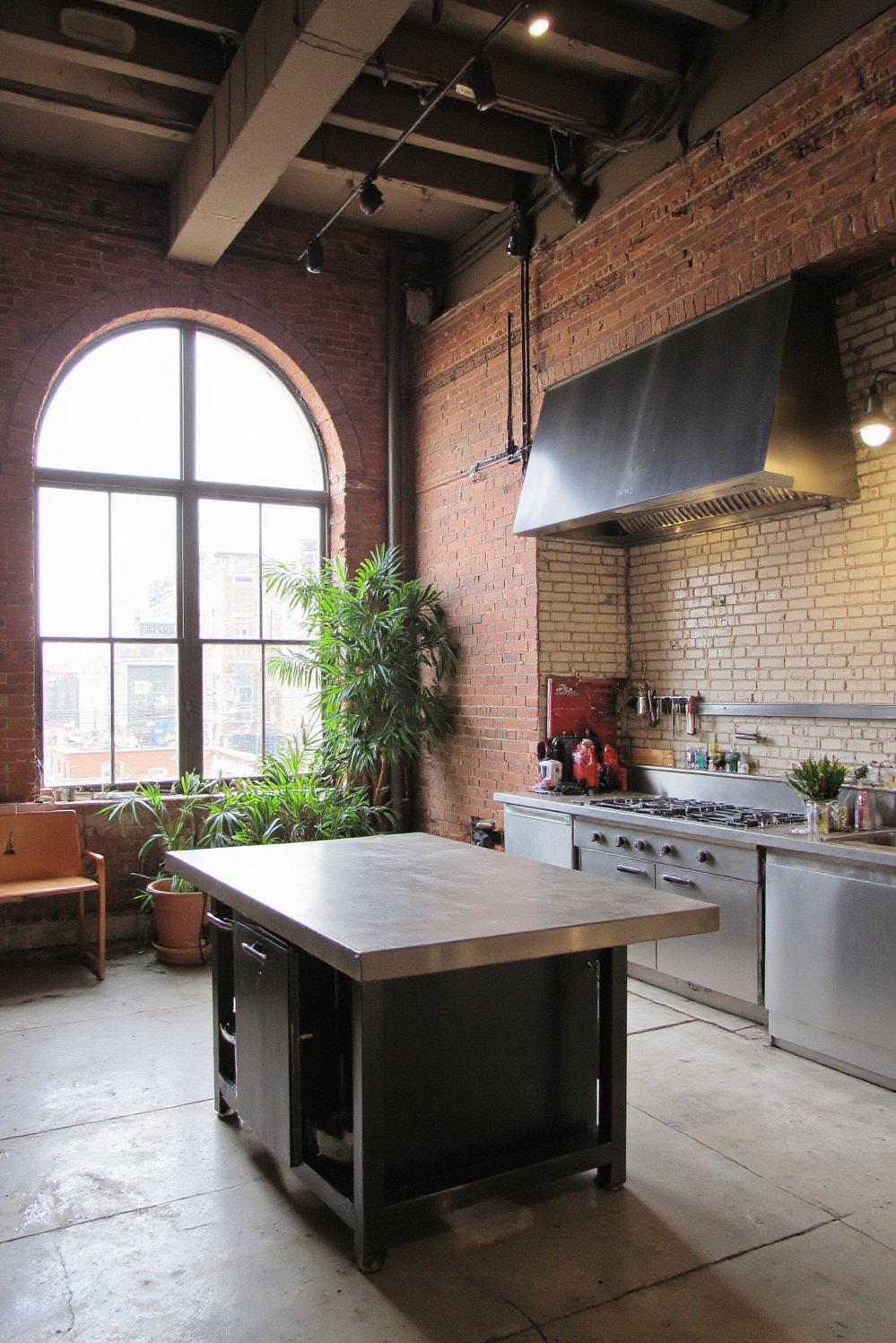 Industrial kitchen design - Modern Industrial Kitchen Masterpiece - You step into an urban oasis where industrial...