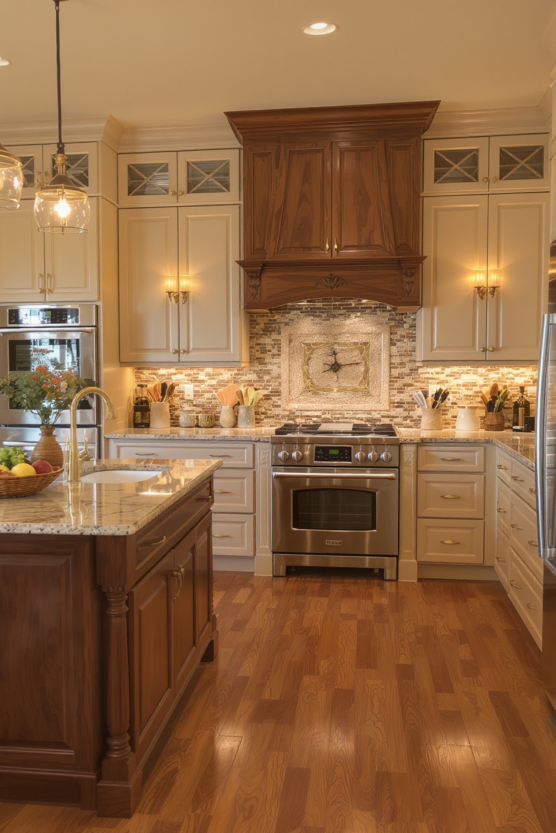 Taupe kitchen cabinets - Your Cozy Taupe Kitchen Retreat - Taupe raised-panel cabinets exude warmth and welcome you...