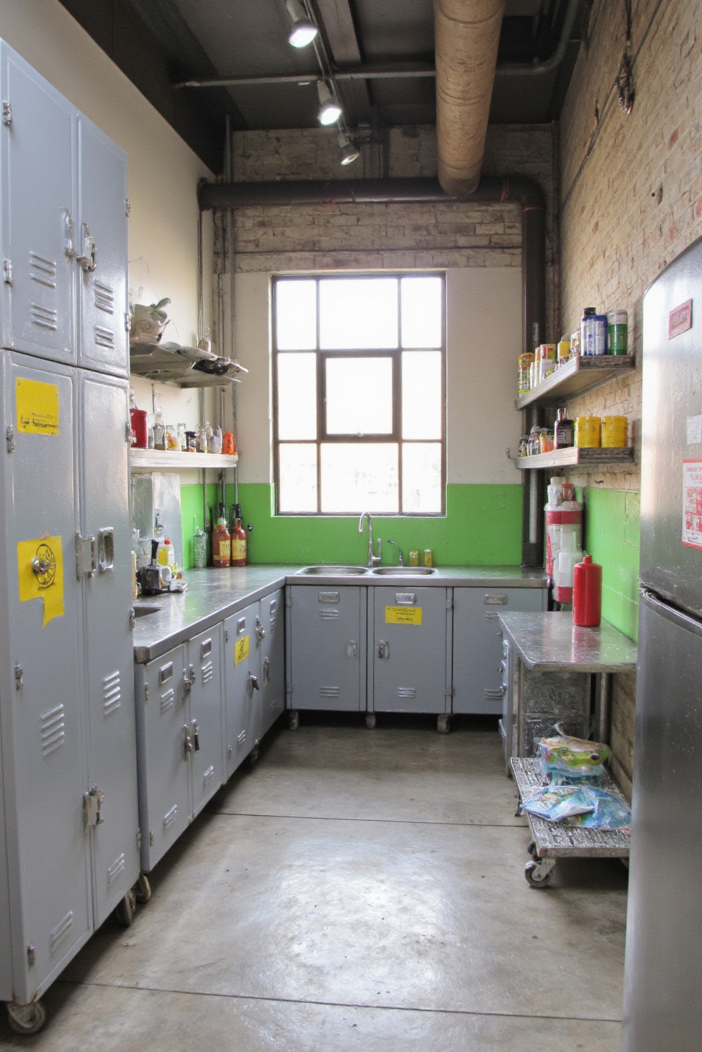 Industrial kitchen design - Vibrant Industrial Kitchen Design - You step into a dynamic industrial kitchen, where...