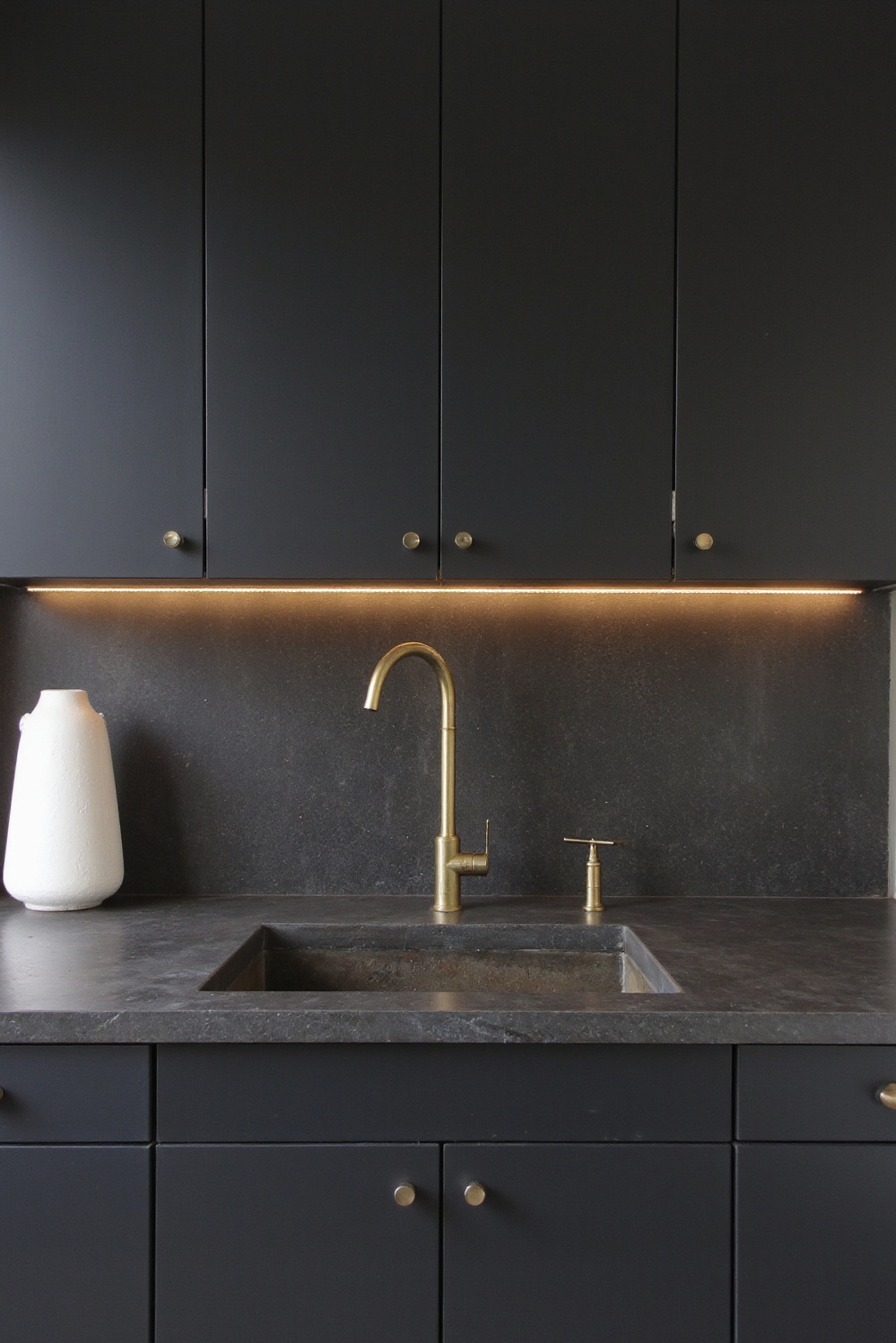 Industrial kitchen design - Sleek Industrial Kitchen Design - The image showcases an industrial kitchen where sleek...