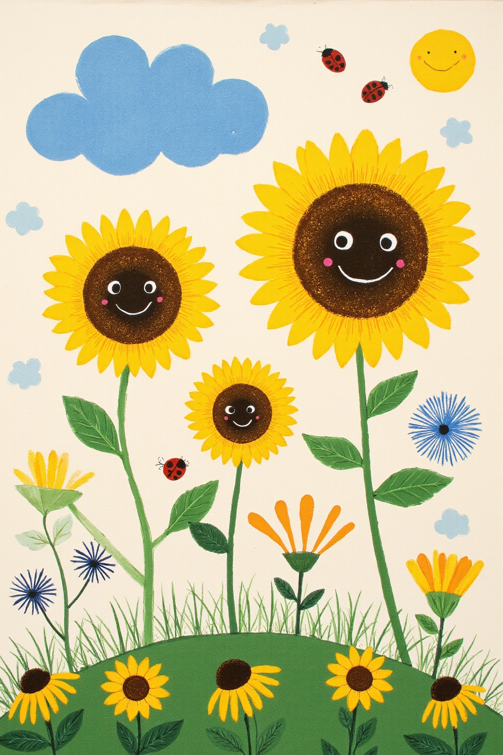 floral wallpaper ideas - Joyful Storybook Florals For Kids - Step into a world of pure delight with...