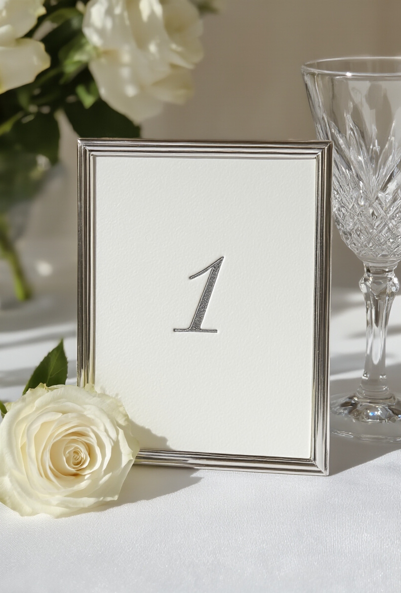 wedding table numbers - Crafting Stunning Table Numbers - A delicate scene unfolds before you, whispers of...