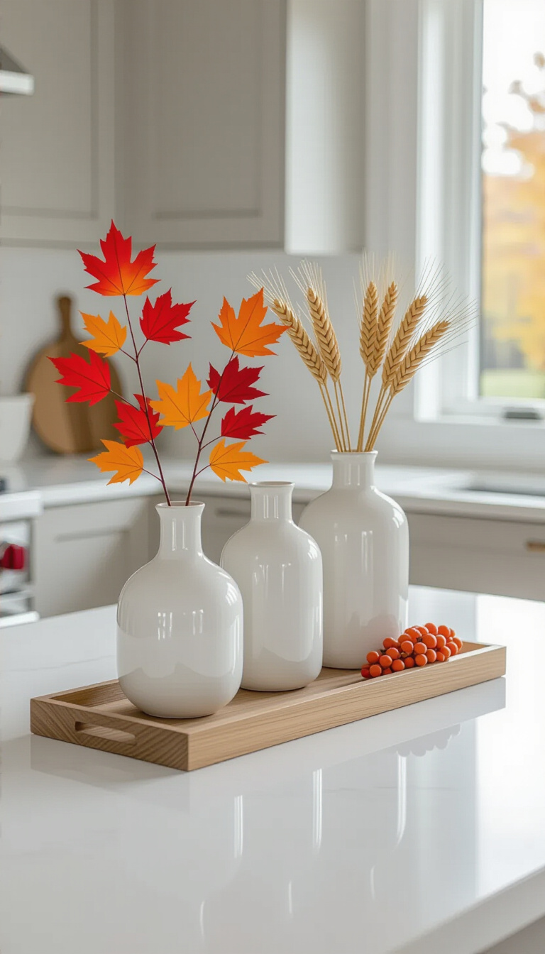 modern fall decor ideas - Fall Decor: Modern Textural Touches - A deep teal velvet sofa anchors this contemporary...