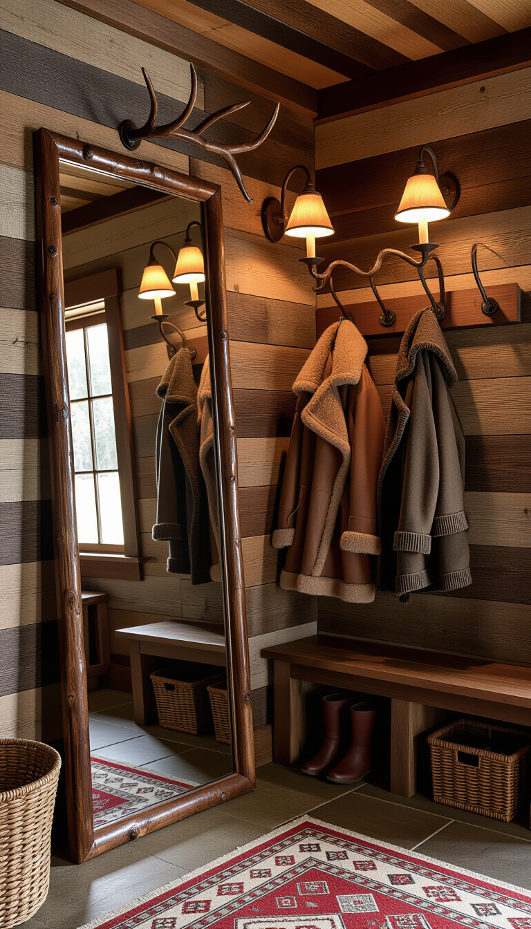 Mud Room With Mirror - Mirror, Bench, and Serene Mudroom - The mudroom welcomes you with its serene Scandinavian...