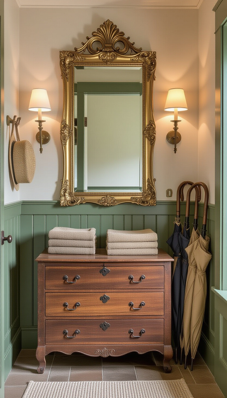 Mud Room With Mirror - Mudroom Mirrors: Style Meets Function - Sunlight streams into this contemporary mudroom, bouncing off...
