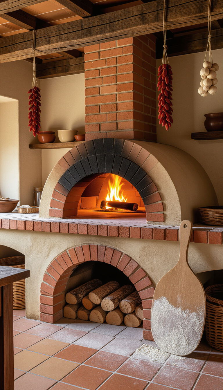 italian pizza ovens - Italian Pizza Ovens: A Fiery Art - The camera captures a modern pizza oven, the...