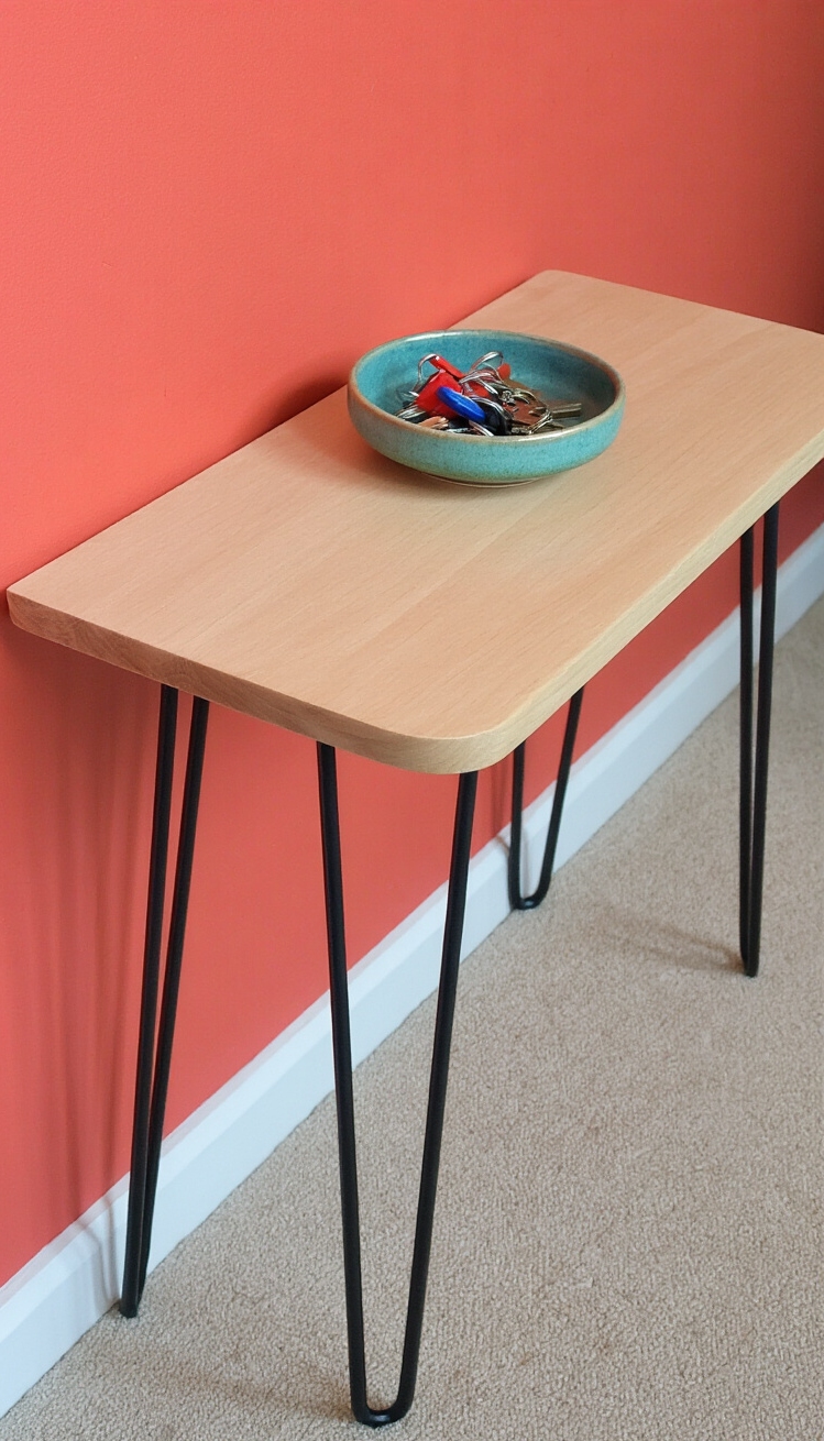 Hallway table ideas - Hallway Table Ideas: Style Your Entry - Hallway table ideas - A vibrant coral wall immediately grabs your attention...