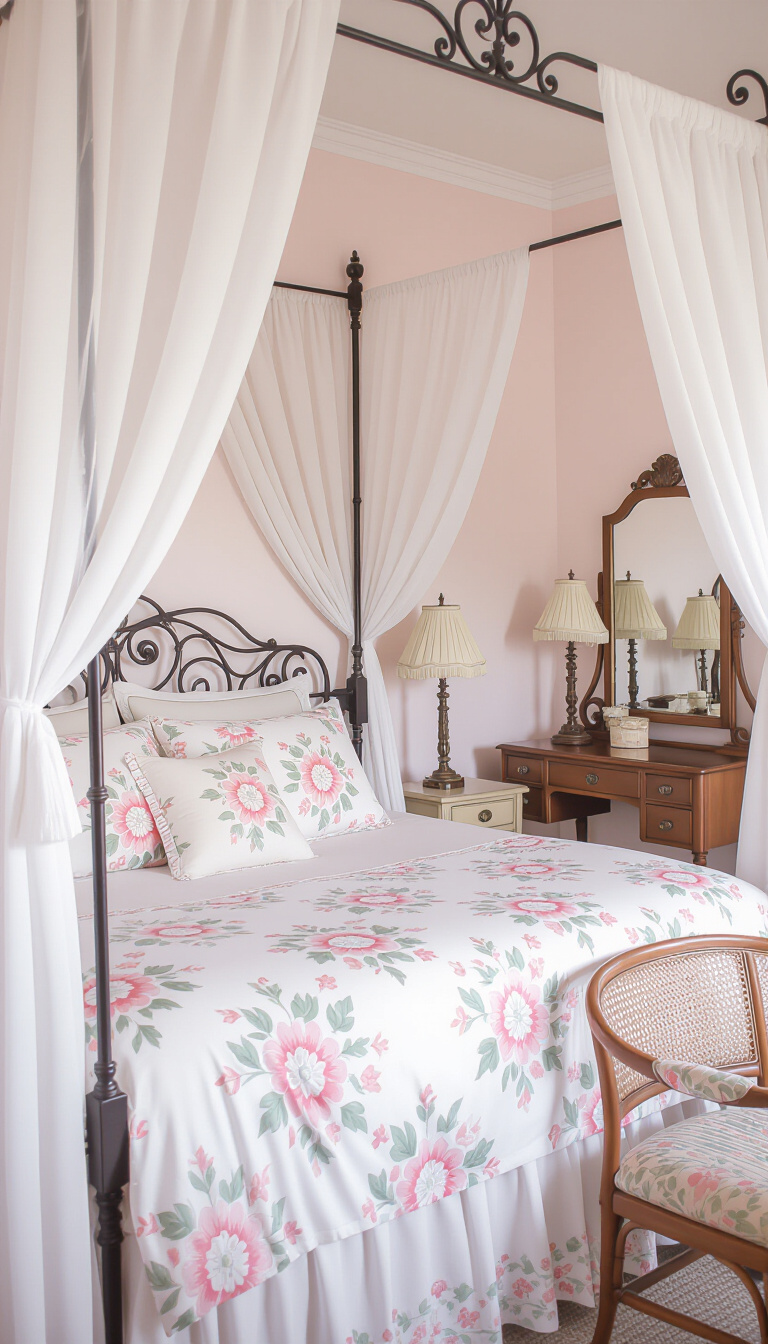 bedroom ideas inspiration - Vintage Romance: Bedroom Design Ideas - Step into a dreamy escape with this vintage-inspired...