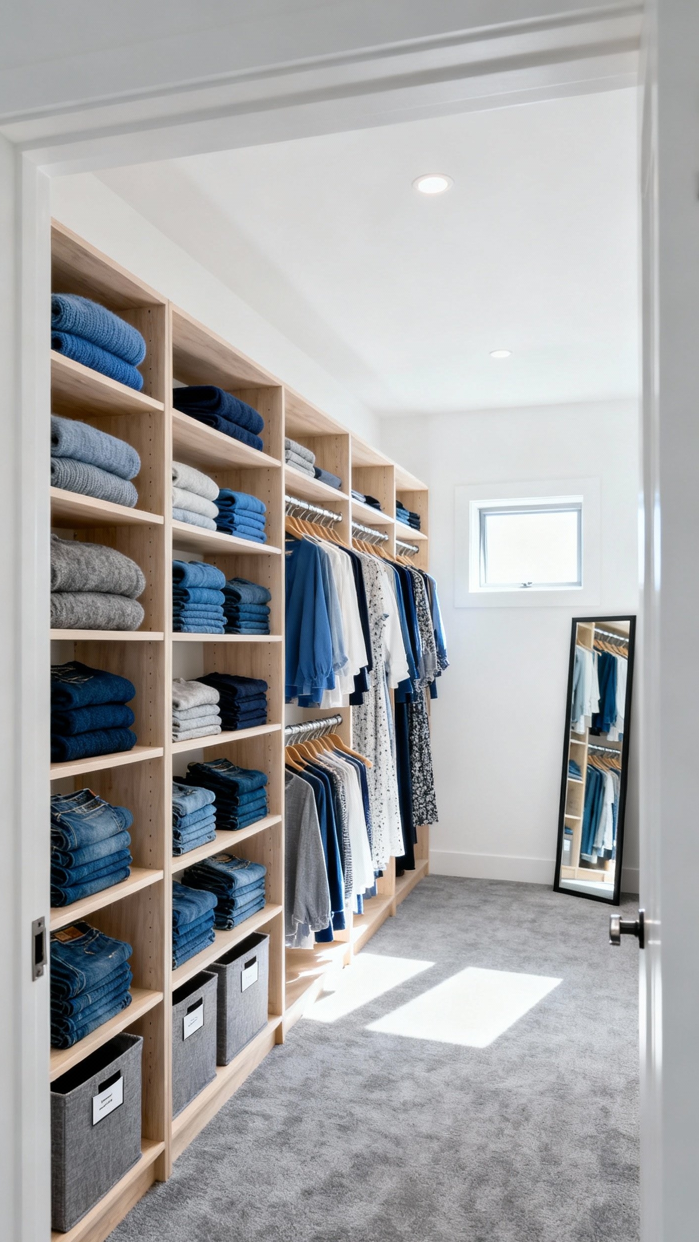 Small Closet Organization Bedroom - Small Closet, Big Style Bedroom - Small Closet Organization Bedroom - Sunlight streams into this small walk-in closet, illuminating...