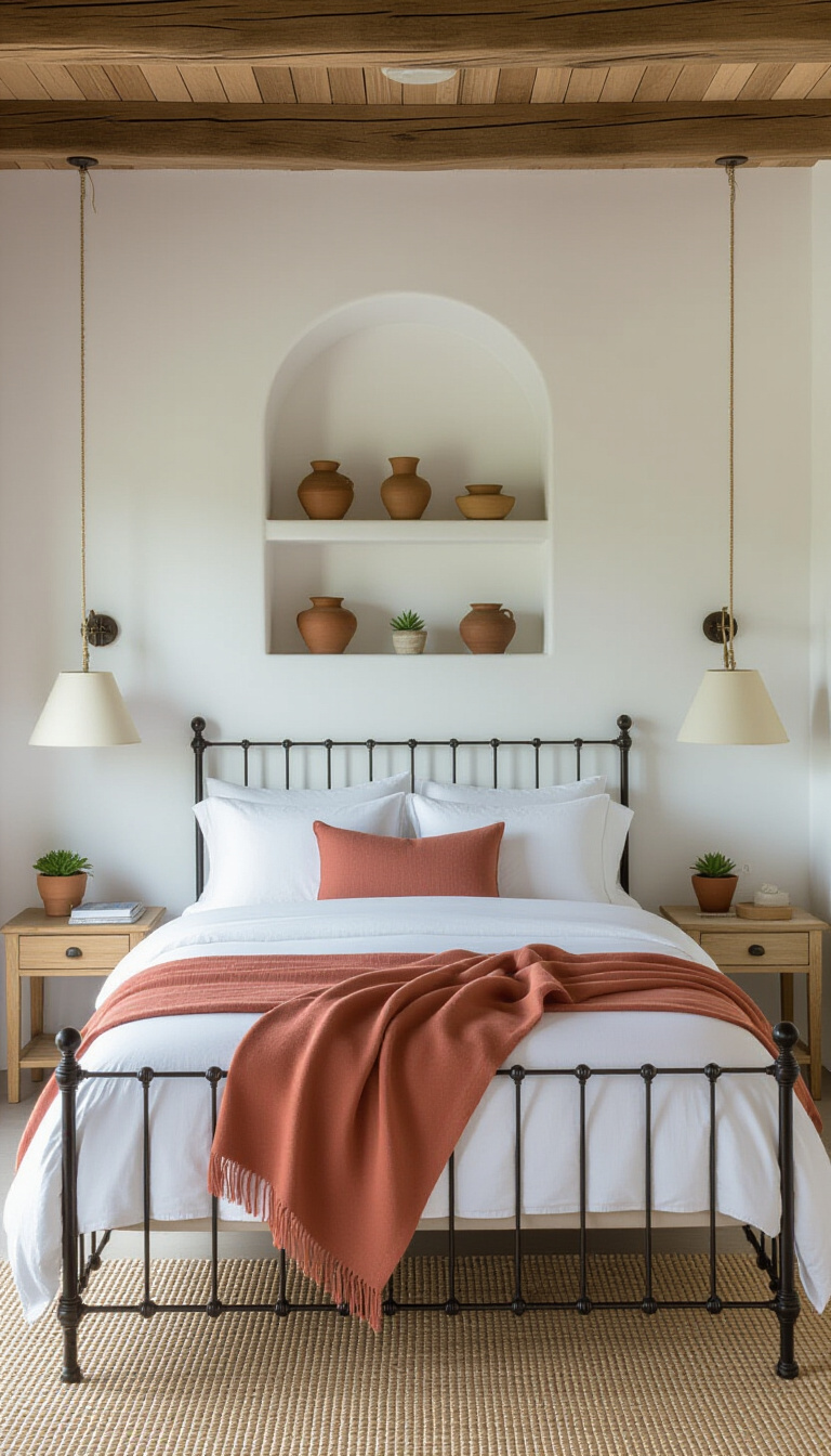 bedroom ideas inspiration - Sun-Drenched Bedroom Design: Coastal Serenity - Imagine stepping into this sun-drenched Mediterranean bedroom, where...