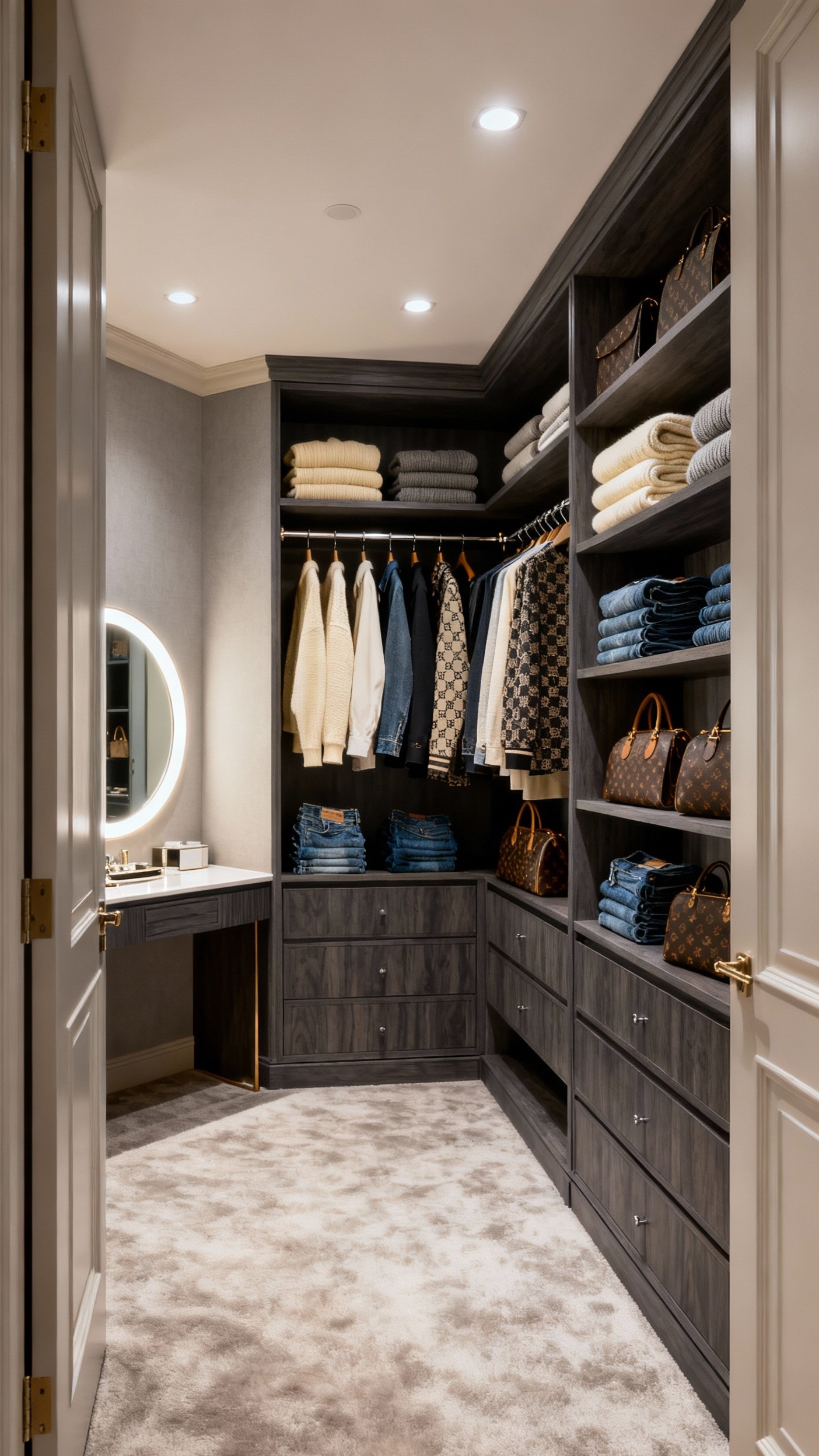 Small Closet Organization Bedroom - Small Closet, Big Style Bedroom - Small Closet Organization Bedroom - Step into a master bedroom closet where soft...