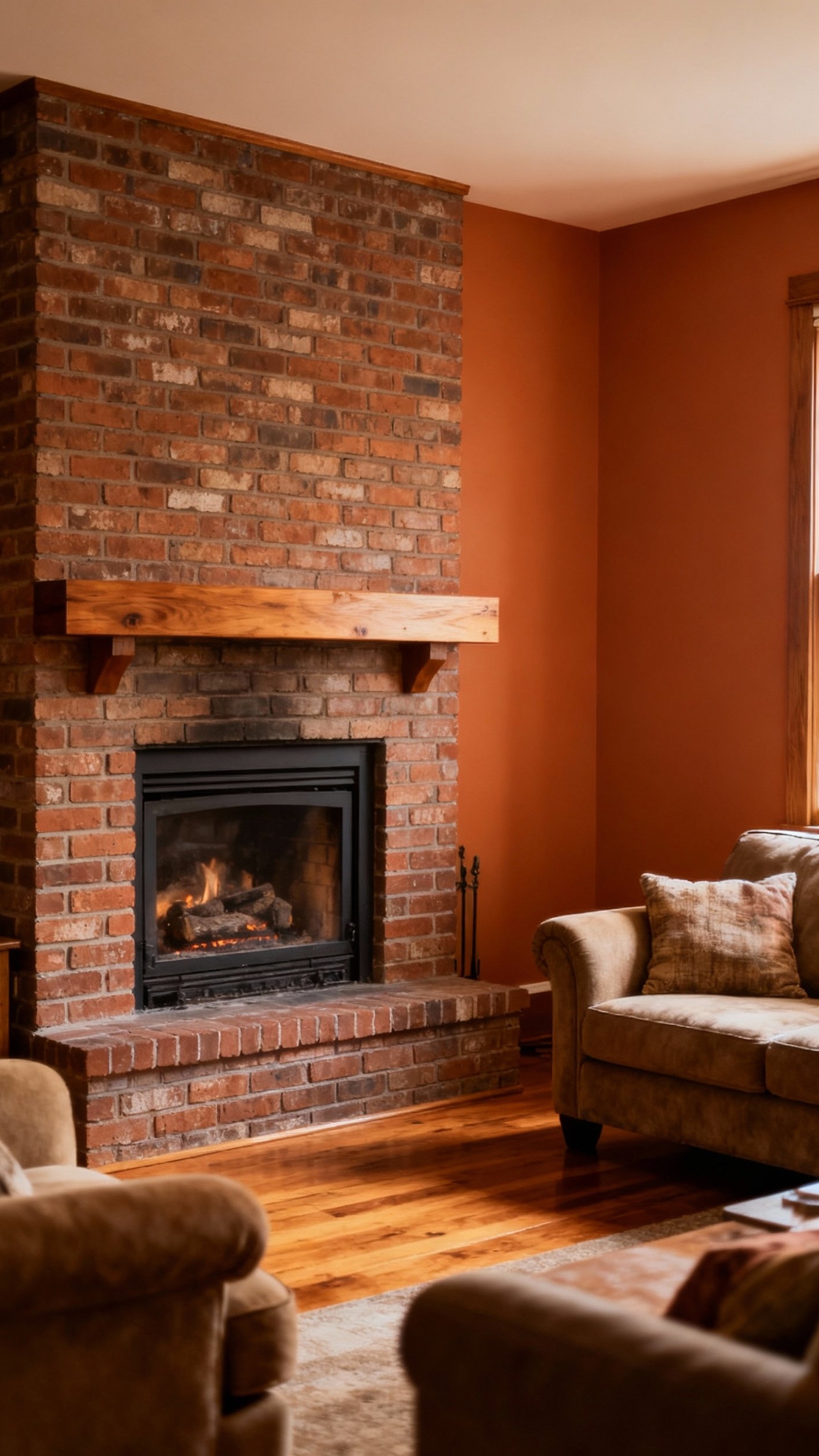 Living Room Inspo - Cozy Fireplace Living Room Ideas - Living Room Inspo - The warm glow of the fireplace anchors this...