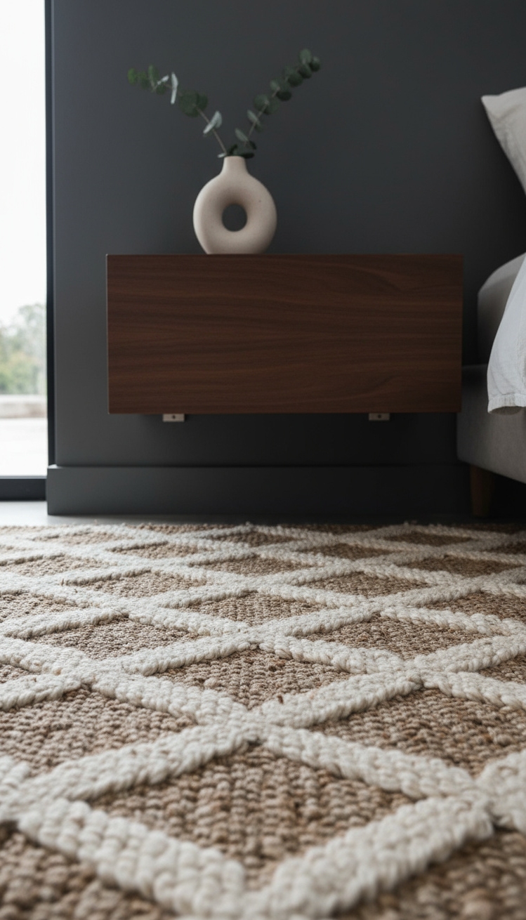 Neutral Rugs Bedroom - Neutral Rugs: Bedroom Texture & Tone - Imagine sinking your toes into this bedroom's textured...