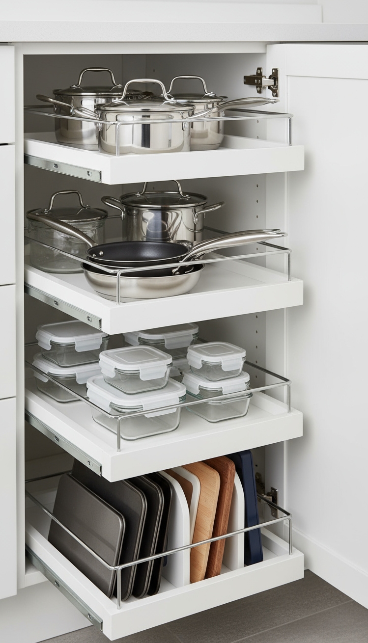 White Kitchen Ideas - White Kitchens: Organized & Accessible Design - Imagine opening a pristine white cabinet and finding...