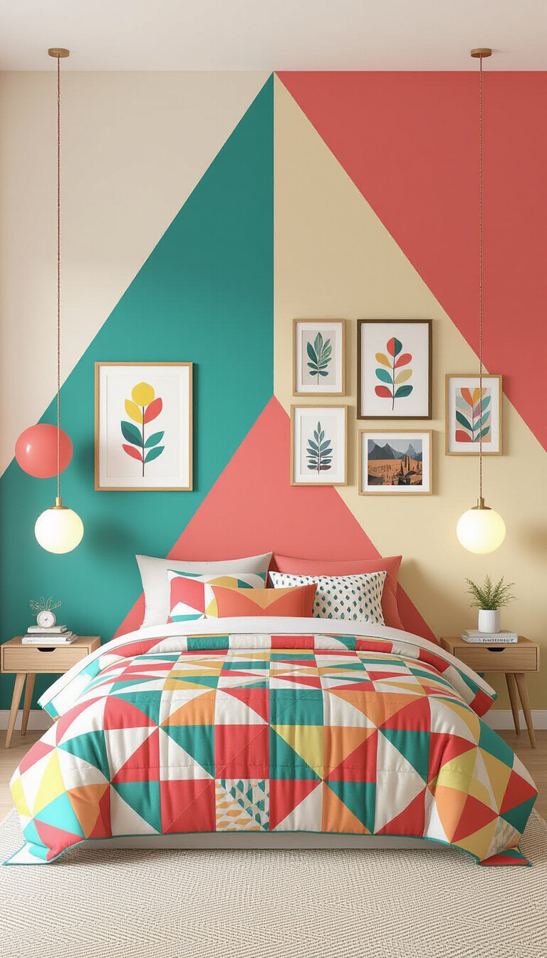 Two Colour Combination For Bedroom Walls - Two-Tone Bedroom Walls: Design Harmony - Imagine stepping into this serene master bedroom, where...