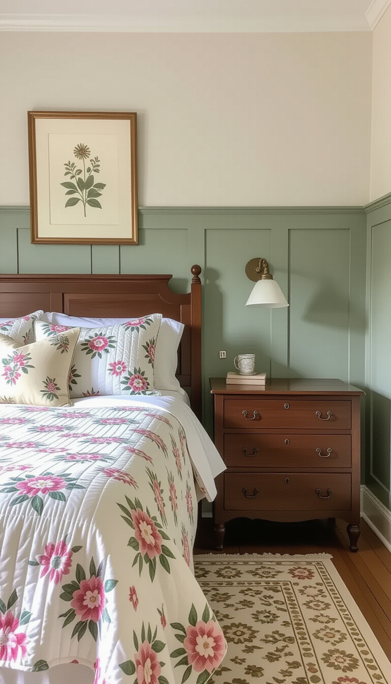 Two Colour Combination For Bedroom Walls - Subtle Two-Tone Bedroom Wall Design - Two Colour Combination For Bedroom Walls - Imagine stepping into this serene bedroom, a haven...