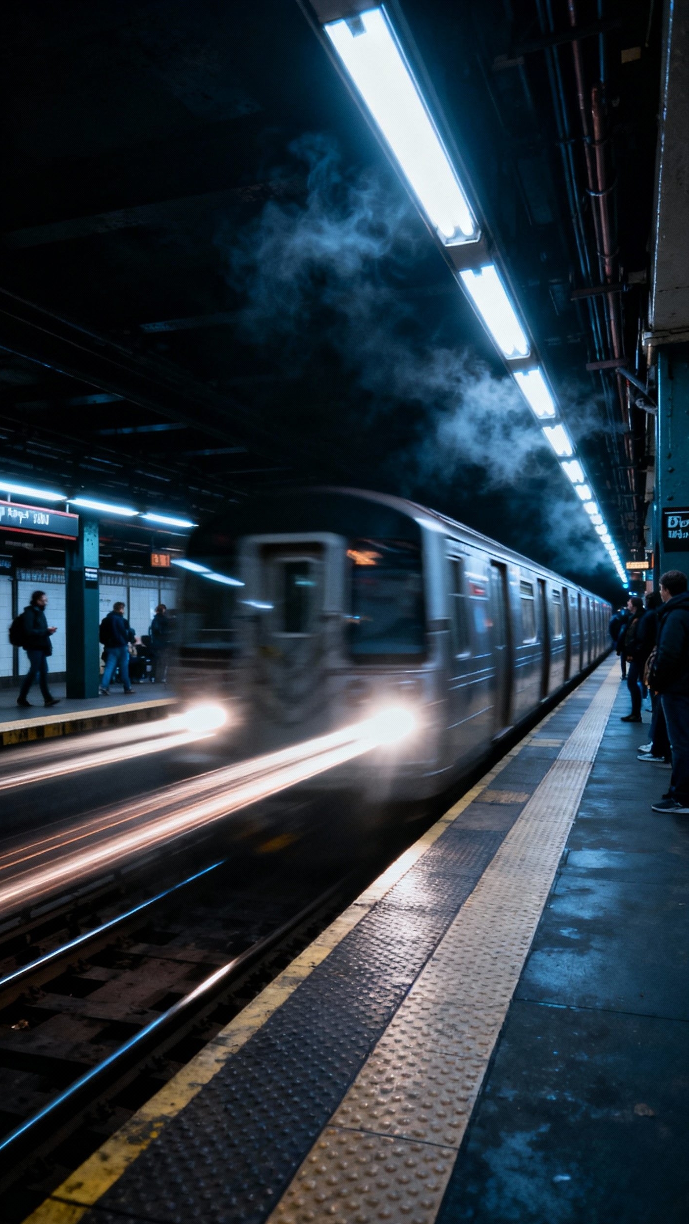 Urban City Photography - Urban Grit: Capturing City Motion - The subway roars through the station, a metallic...