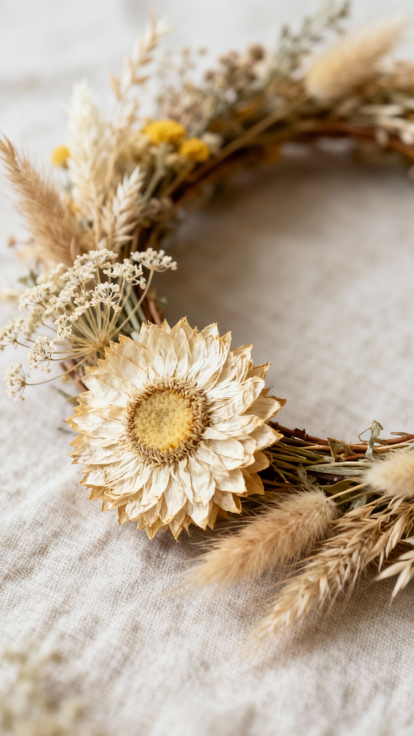 fall wreaths - Fall Wreaths: Nature's Delicate Details - A delicate fall wreath whispers of autumn's gentle...