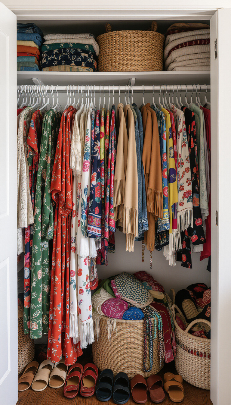 decluttering bedroom closet - Conquer Closet Chaos: Bohemian Edition -