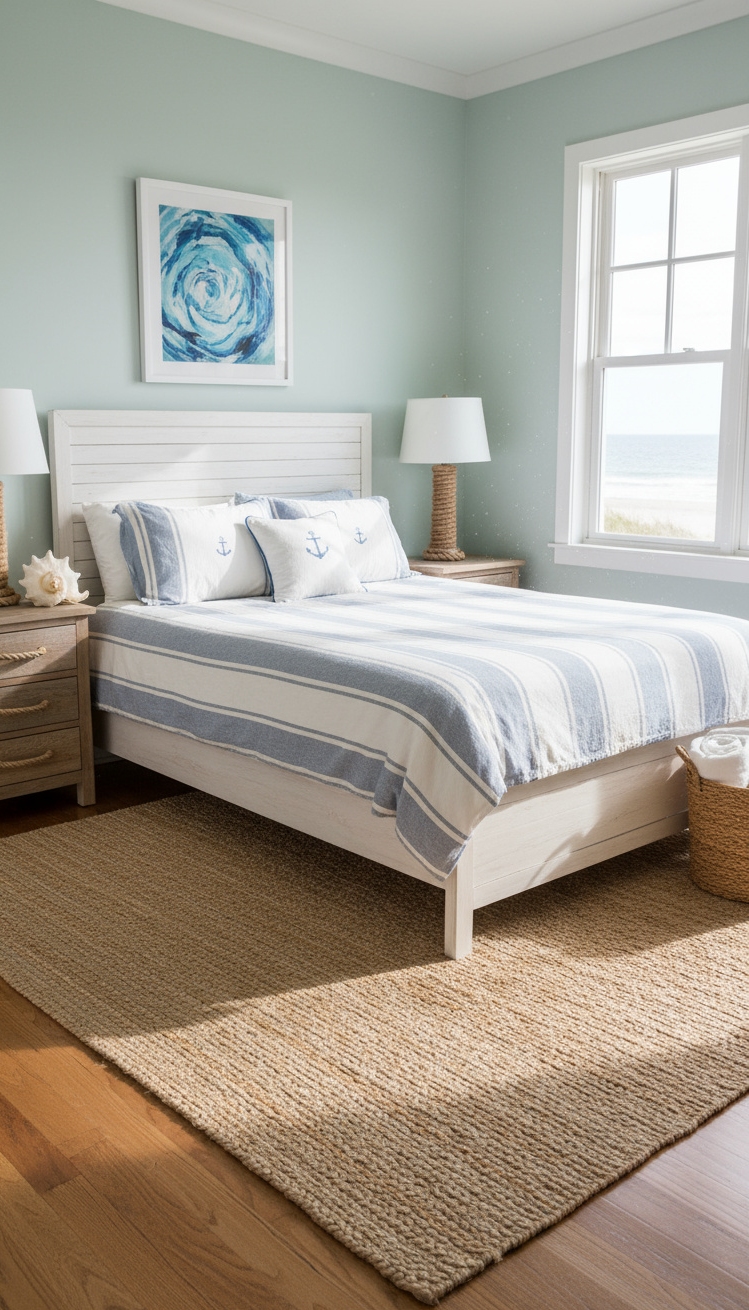 Neutral Rugs Bedroom - Neutral Rugs: Coastal Bedroom Harmony - Imagine sinking your toes into the soft, natural...