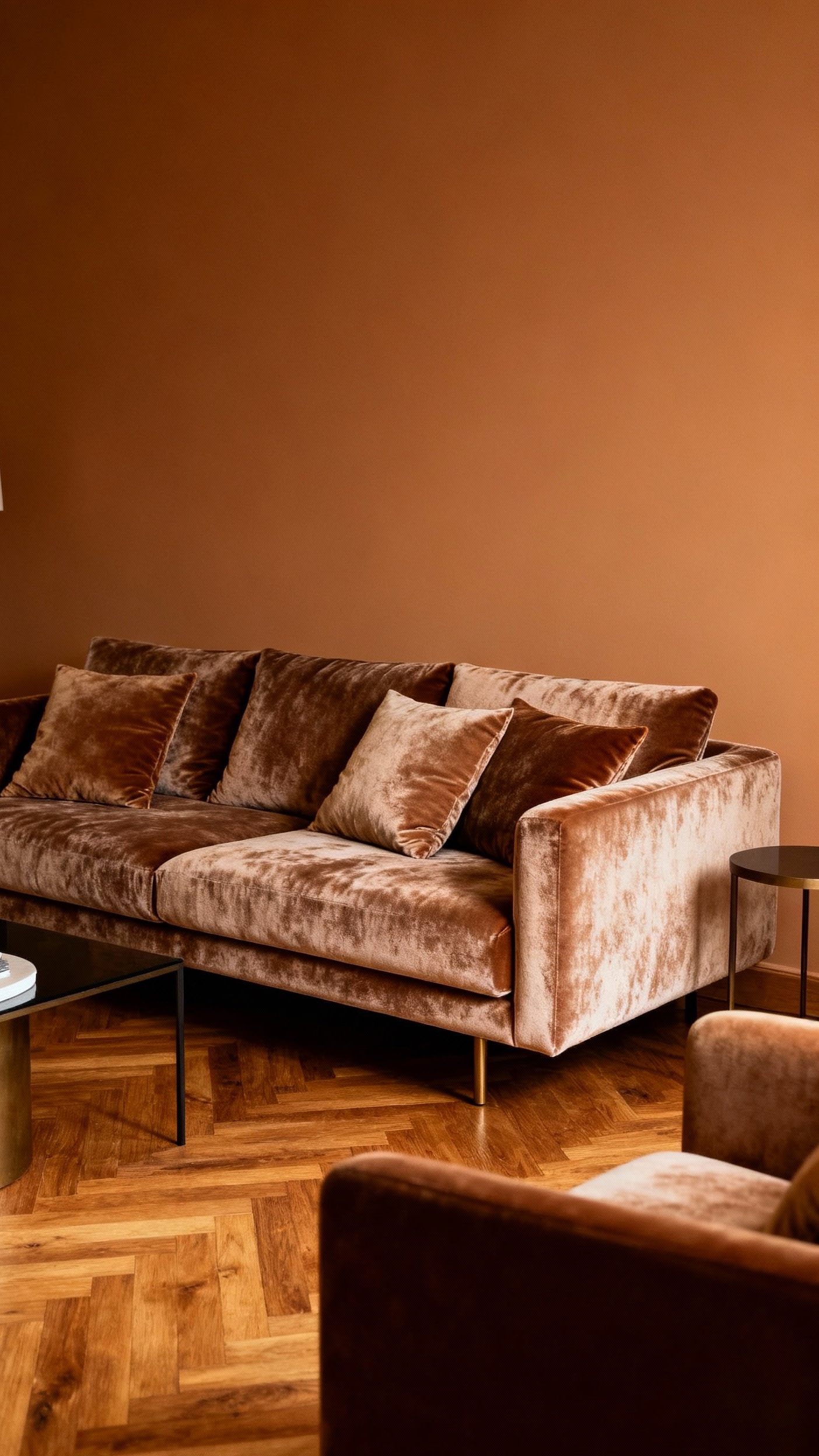 Living Room Inspo - Cozy Living Room Sofa Focus - A plush, inviting sofa immediately commands attention in...