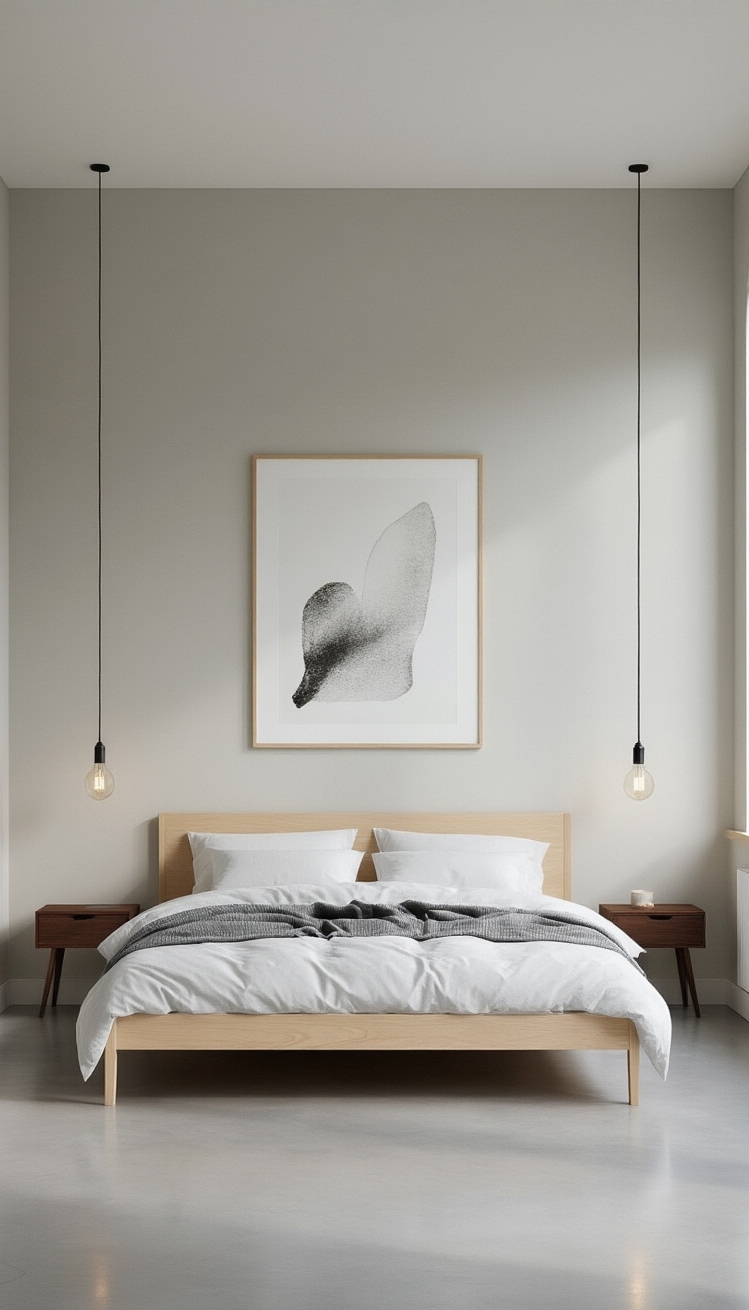 Mixing Wood Tones Bedroom - Mixing Wood Tones: Bedroom Harmony - Mixing Wood Tones Bedroom - The image showcases a beautifully balanced bedroom where...