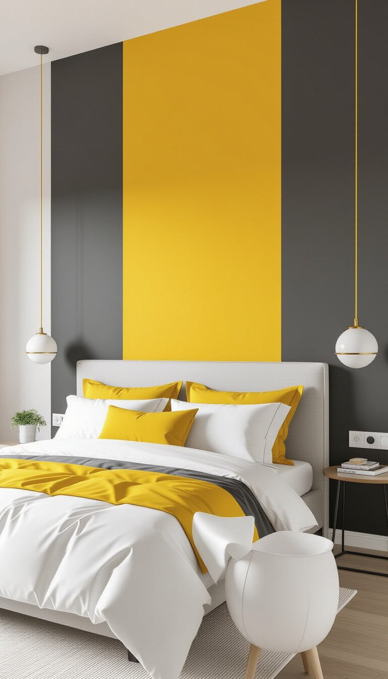 Two Colour Combination For Bedroom Walls - Two-Tone Bedroom Walls: Sky Meets White - Two Colour Combination For Bedroom Walls - Imagine stepping into a children's bedroom where the...